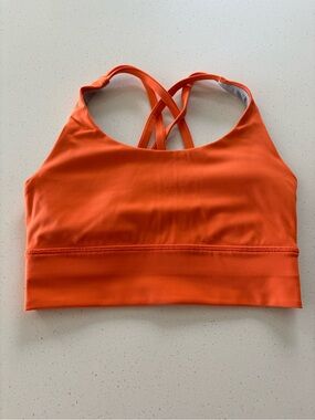 Lululemon Sports Bra, Orange, Size 4